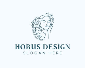 Elegant Female Floral logo design