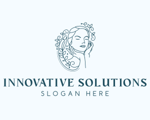 Elegant Female Floral logo design