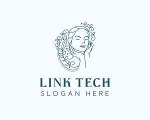 Elegant Female Floral logo design