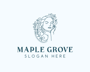 Elegant Female Floral logo design