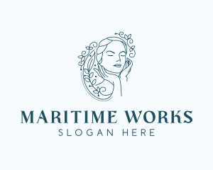 Elegant Female Floral logo design