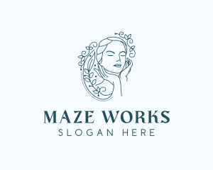 Elegant Female Floral logo design