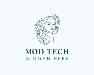 Elegant Female Floral logo design