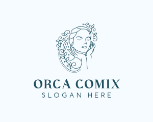 Elegant Female Floral logo design