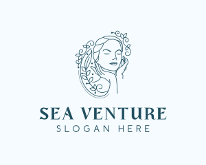 Elegant Female Floral logo design