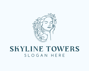 Elegant Female Floral logo design