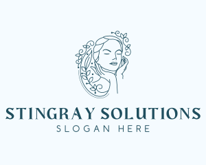 Elegant Female Floral logo design