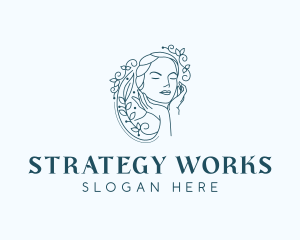 Elegant Female Floral logo design