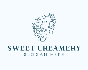 Elegant Female Floral logo design