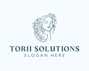 Elegant Female Floral logo design