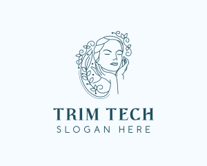 Elegant Female Floral logo design