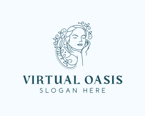 Elegant Female Floral logo design