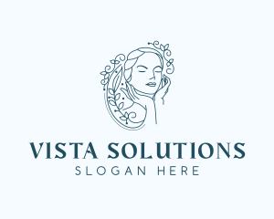 Elegant Female Floral logo design