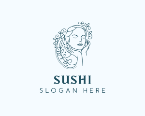 Elegant Female Floral logo design