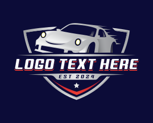 Auto Detailing - Car Racing Speed logo design