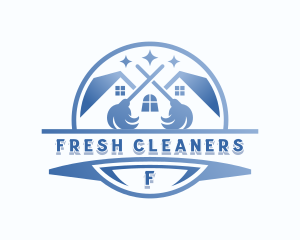 Janitorial Housekeeping Cleaner logo design