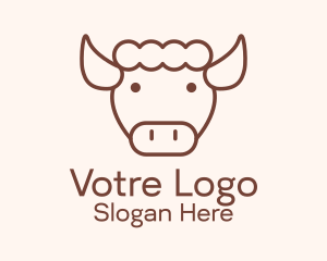 Cow Sheep  Dairy Wool Logo