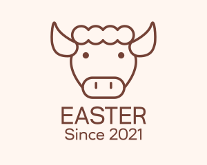 Brown - Cow Sheep  Dairy Wool logo design
