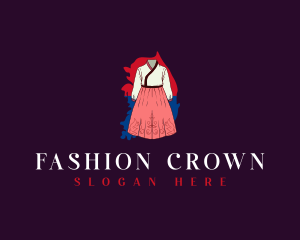 South Korea Fashion Dress logo design