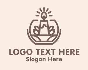 Holy - Religious Candle Light logo design