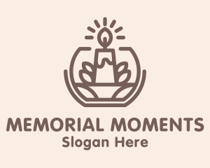 Commemoration - Religious Candle Light logo design