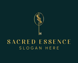 Luxury Key Letter S logo design