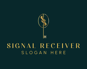 Luxury Key Letter S logo design