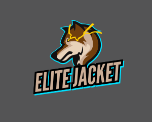 Jacket - Lightning Gamer Wolf logo design