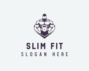 Muscular Body Fitness logo design