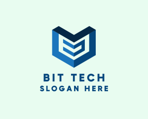 Digital Tech Arrow logo design