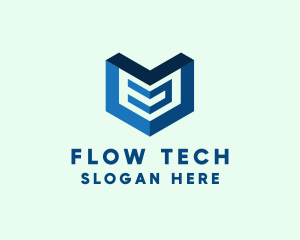 Digital Tech Arrow logo design