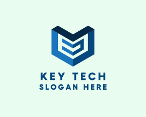 Digital Tech Arrow logo design