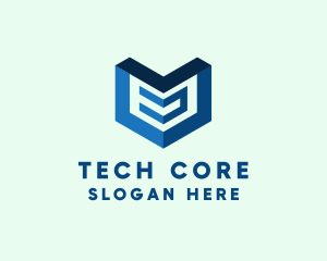 Digital Tech Arrow logo design