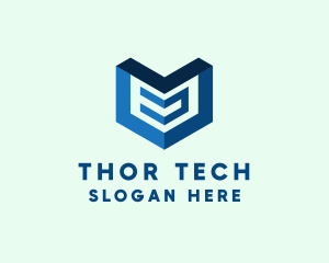 Digital Tech Arrow logo design