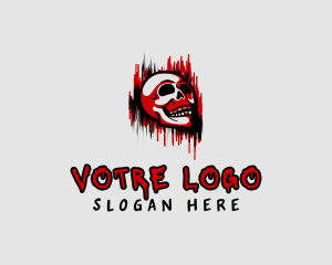 Villain - Graffiti Skull Gaming logo design