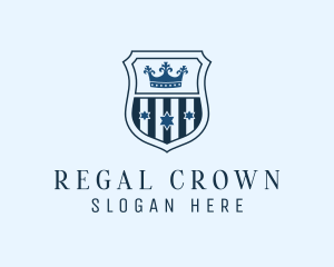 Regal Crown Shield logo design