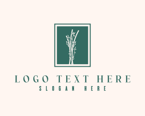 Vegetarian - Bamboo Leaf Spa logo design