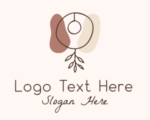 Leaf Earring Jewelry logo design
