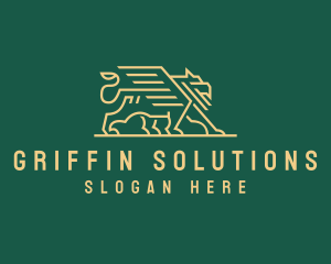 Griffin - Gold Deluxe Griffin logo design