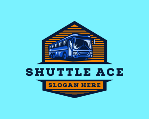 Shuttle Bus Transportation logo design