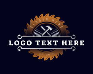 Hammer - Carpentry Tools Woodwork logo design