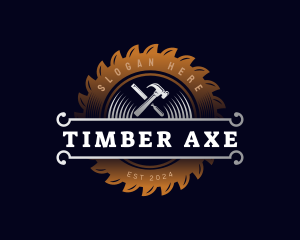 Carpentry Tools Woodwork logo design