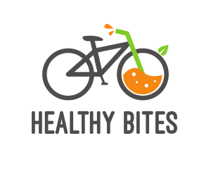 Bicycle Juice Drink logo design