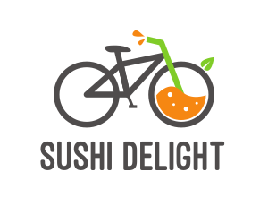 Bicycle Juice Drink logo design