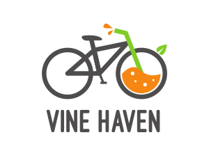 Bicycle Juice Drink logo design