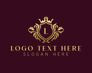 Boutique - Premium Crown Shield logo design