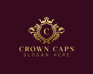 Premium Crown Shield logo design