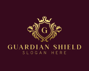 Premium Crown Shield logo design