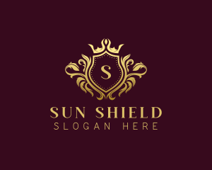 Premium Crown Shield logo design