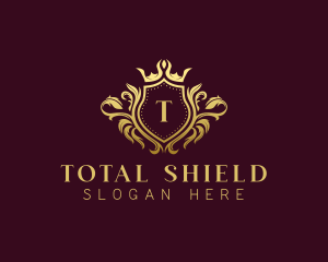 Premium Crown Shield logo design